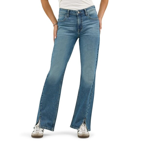 Lee Women's Heritage Mid Rise Bootcut, Size 14, Mid Rise, Fitted, Medium Wash - Picture 1 of 7